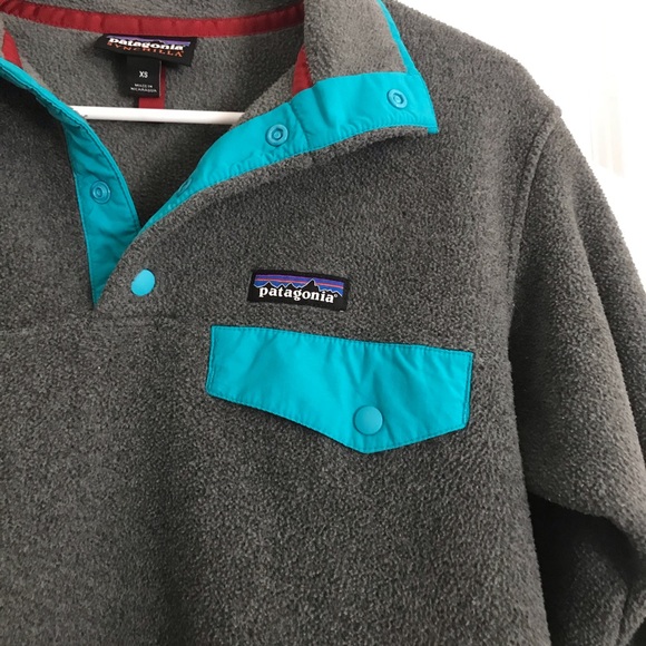 Patagonia pullover size XS grey and blue - Picture 2 of 4
